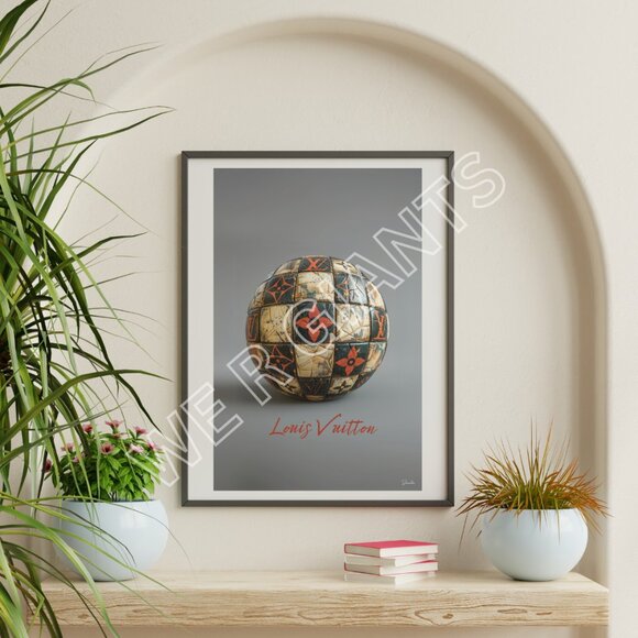 Soccer Louis Vuitton 11" x 17" Art Print - Picture 1 of 3